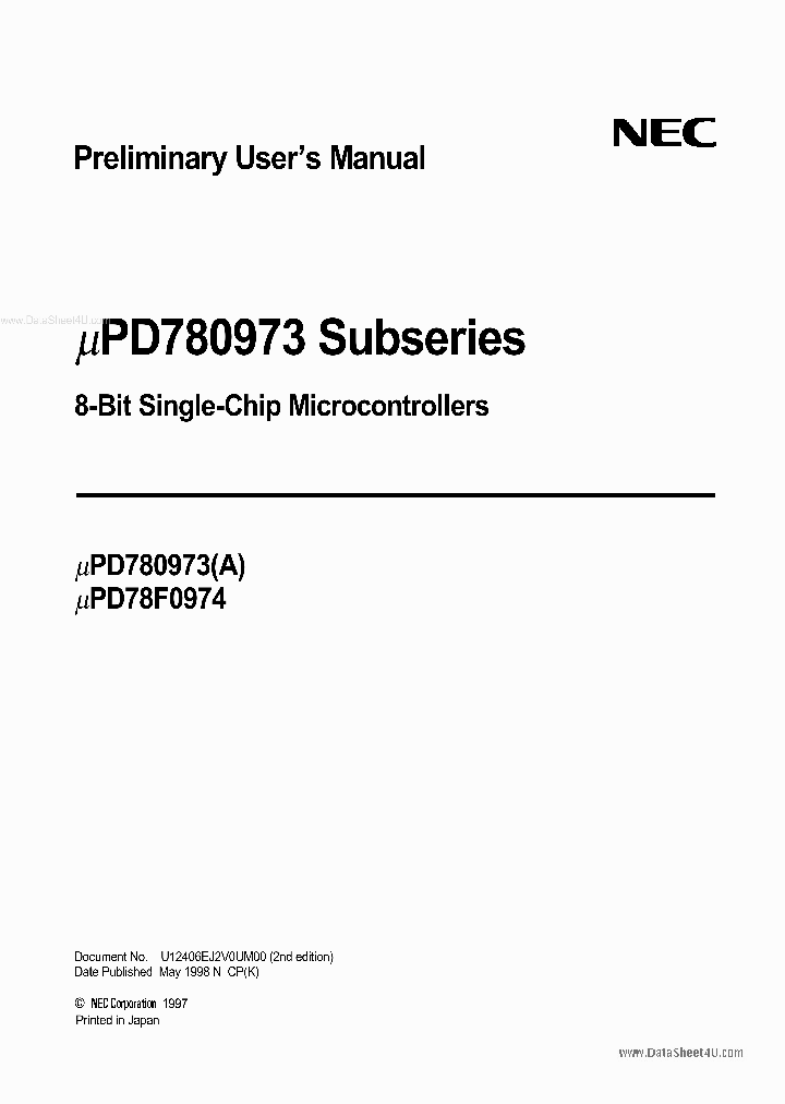 UPD78F0974_134442.PDF Datasheet