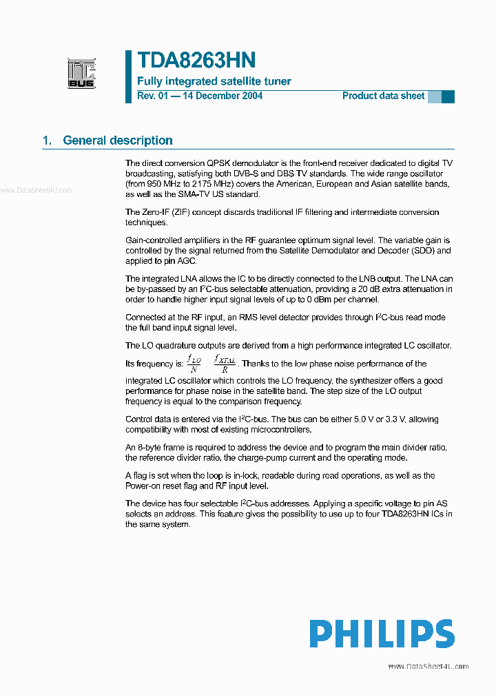TDA8263HN_134774.PDF Datasheet