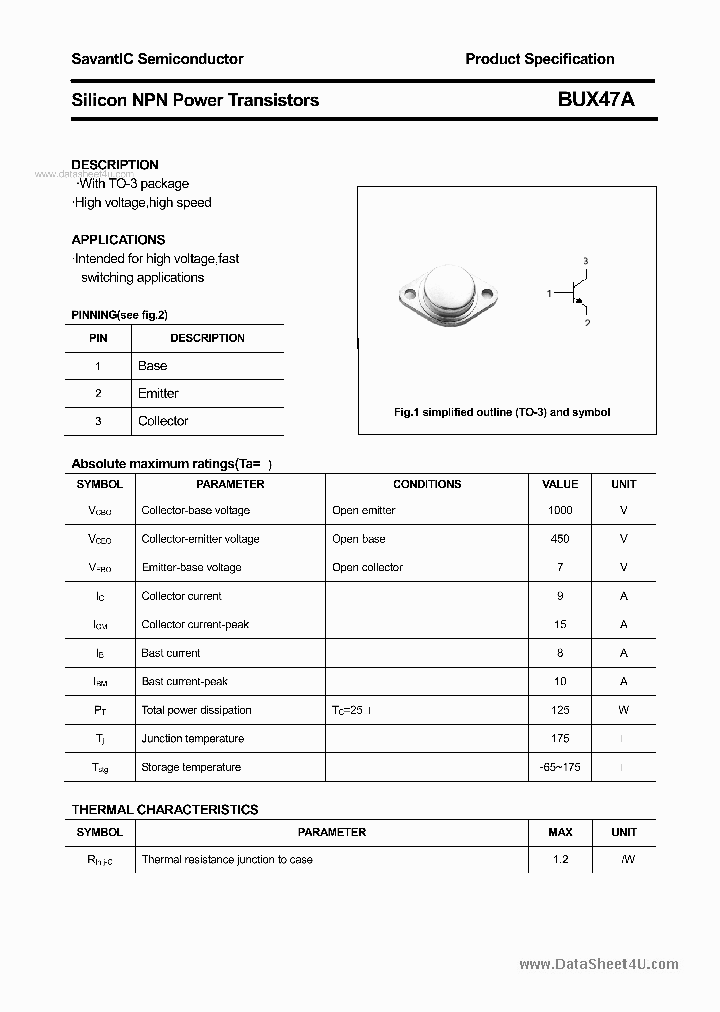 BUX47A_134858.PDF Datasheet