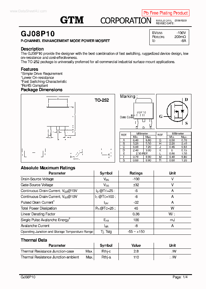 GJ08P10_136111.PDF Datasheet