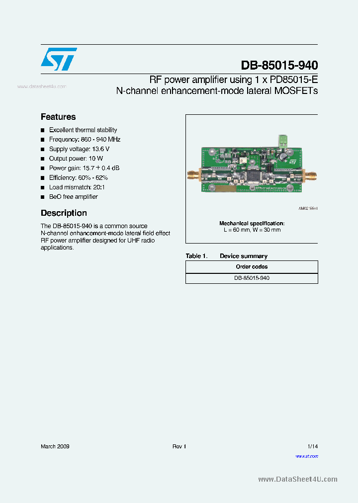 DB-85015-940_136732.PDF Datasheet
