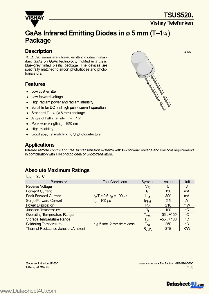 TSUS520_137264.PDF Datasheet