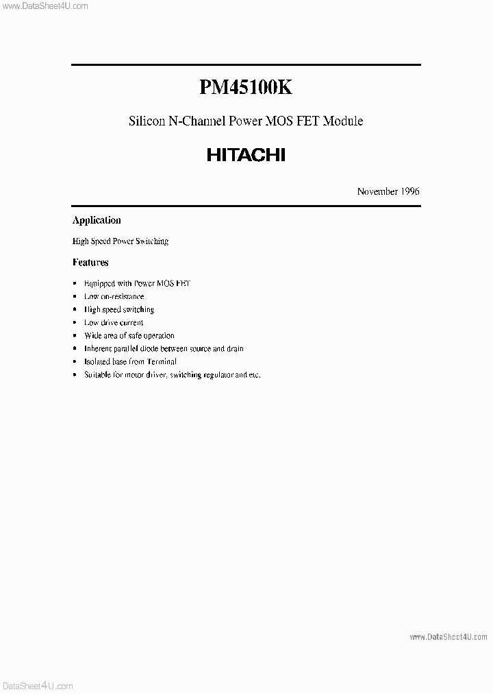 PM45100K_137625.PDF Datasheet