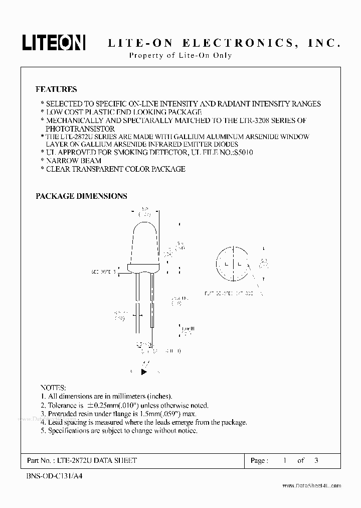 LTE-2872U_137794.PDF Datasheet
