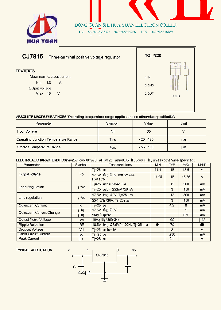 CJ7815_138223.PDF Datasheet