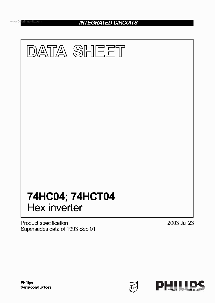 74HC04_138505.PDF Datasheet