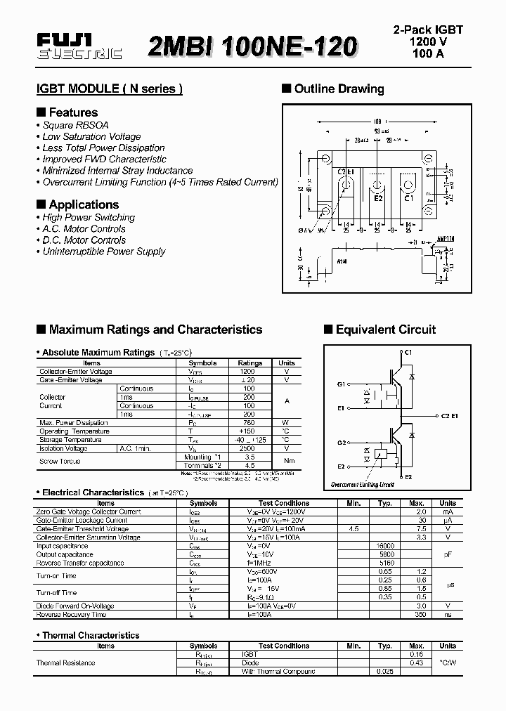 2MBI100NE-120_138809.PDF Datasheet