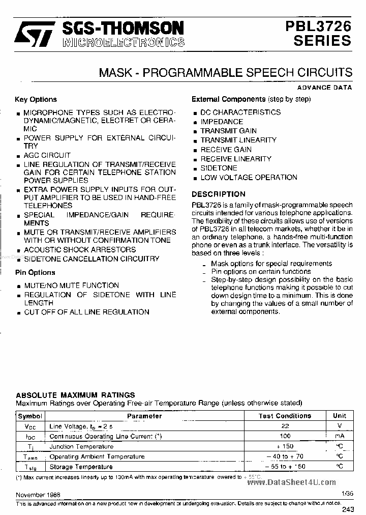PBL3726_139169.PDF Datasheet