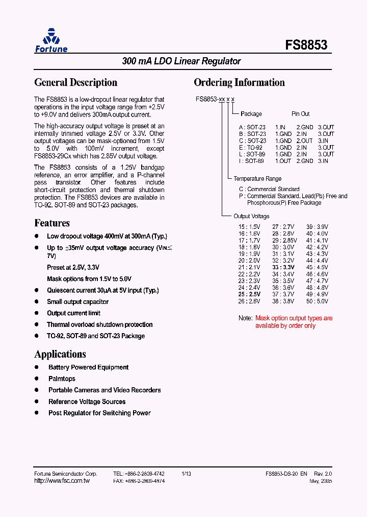 FS8853_139405.PDF Datasheet
