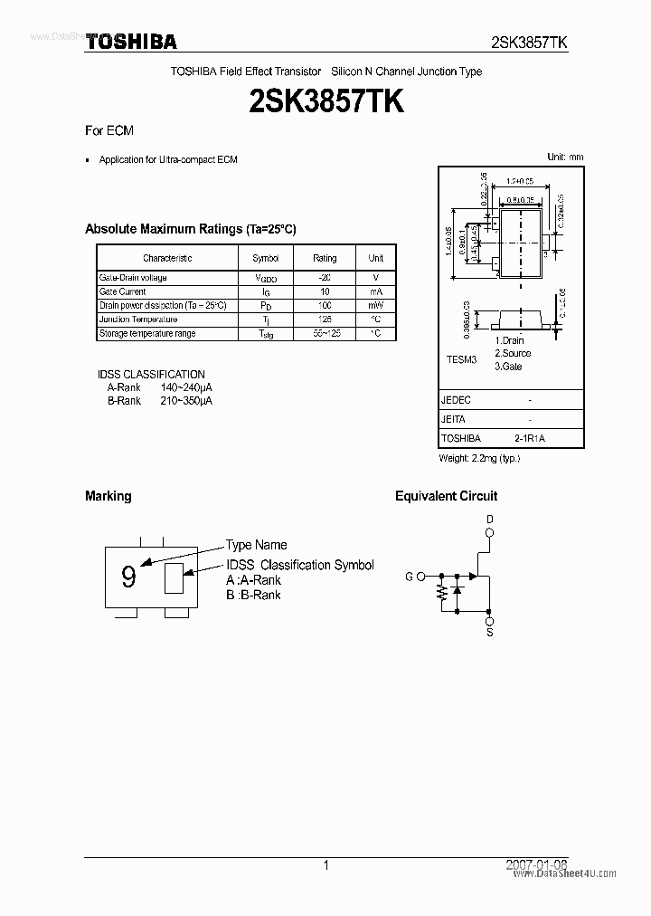 2SK3857TK_139518.PDF Datasheet
