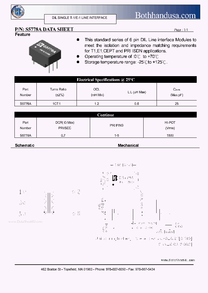 S5778A_139864.PDF Datasheet