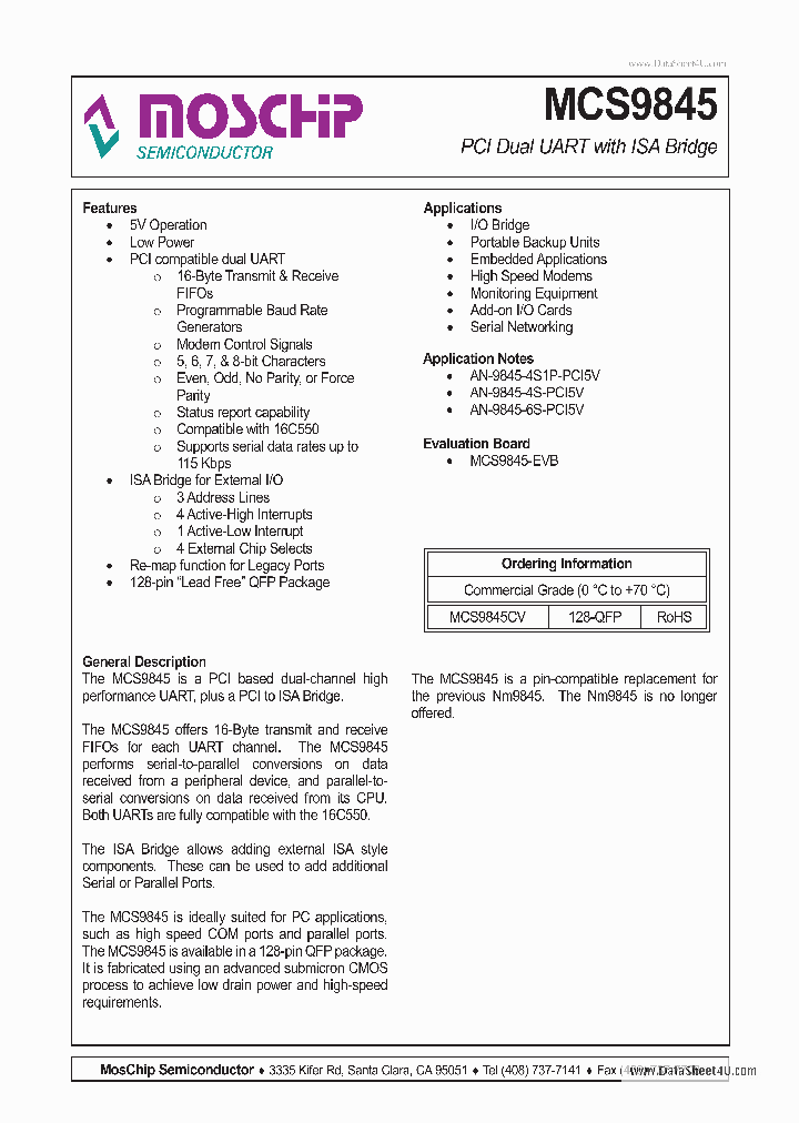 MCS9845_140784.PDF Datasheet