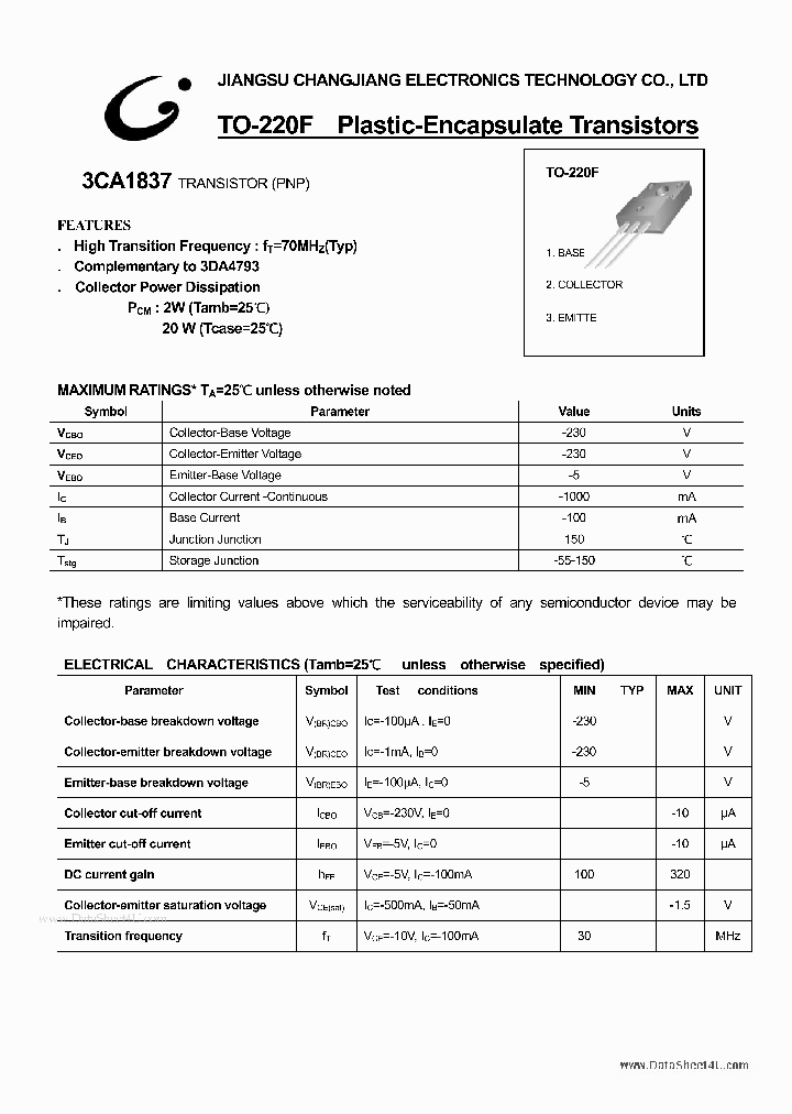 3CA1837_142683.PDF Datasheet