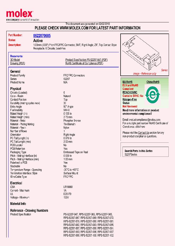 52207-0685_153937.PDF Datasheet