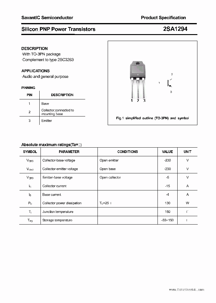 2SA1294_148482.PDF Datasheet
