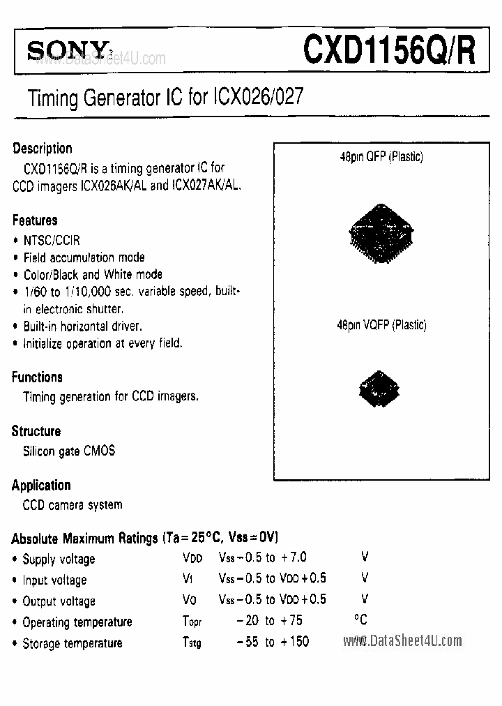 CXD1156Q_151444.PDF Datasheet