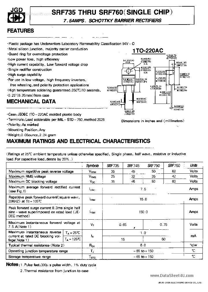 SRF735_152384.PDF Datasheet