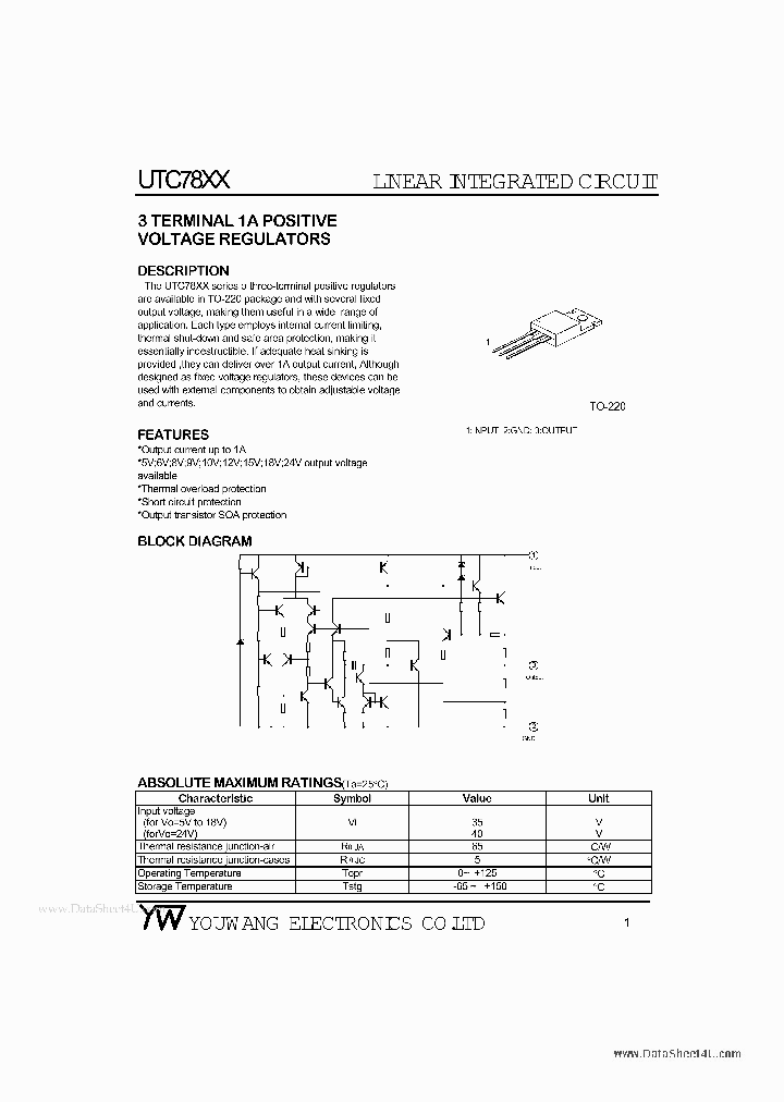 UTC7812_152632.PDF Datasheet