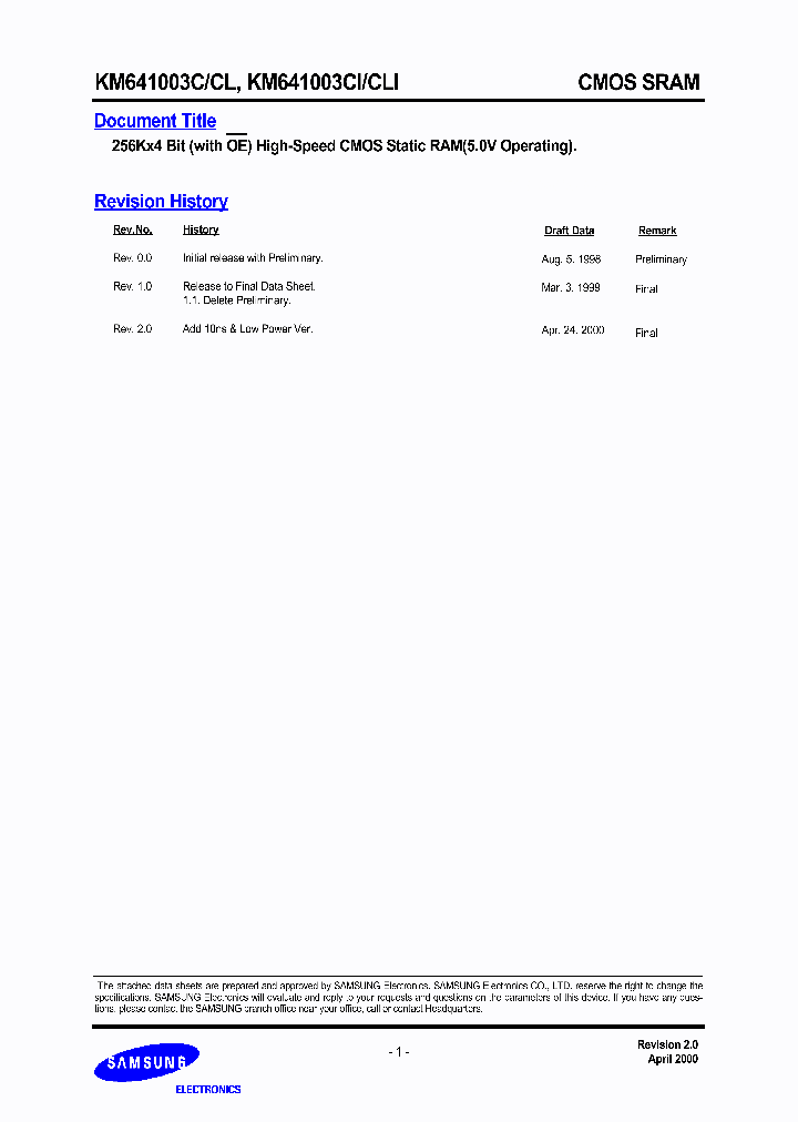KM641003CJ-10_157254.PDF Datasheet