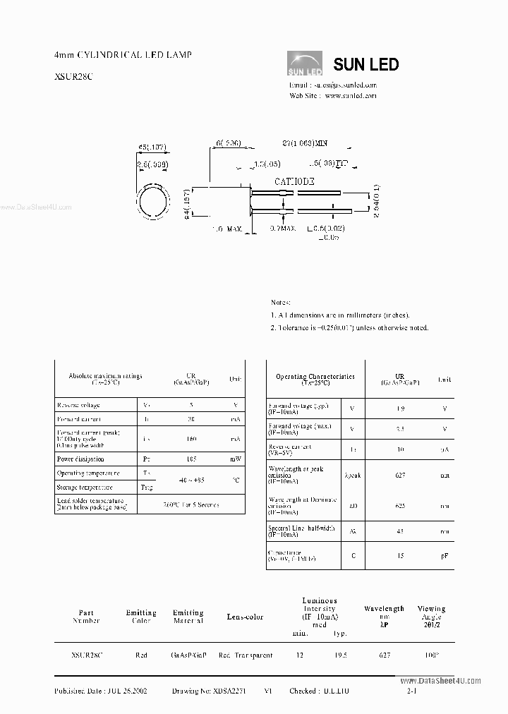 XSUR28C_155510.PDF Datasheet