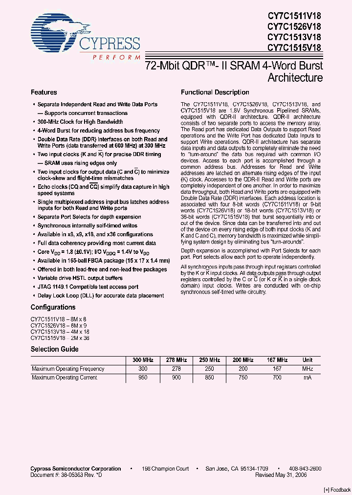 CY7C1515V18-250BZXI_175711.PDF Datasheet