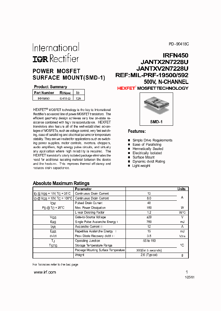 MIL-PRF-19500592_171586.PDF Datasheet