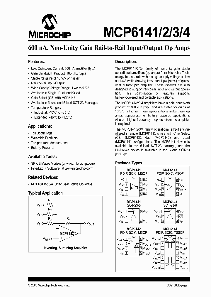MCP6142-ISN_169437.PDF Datasheet