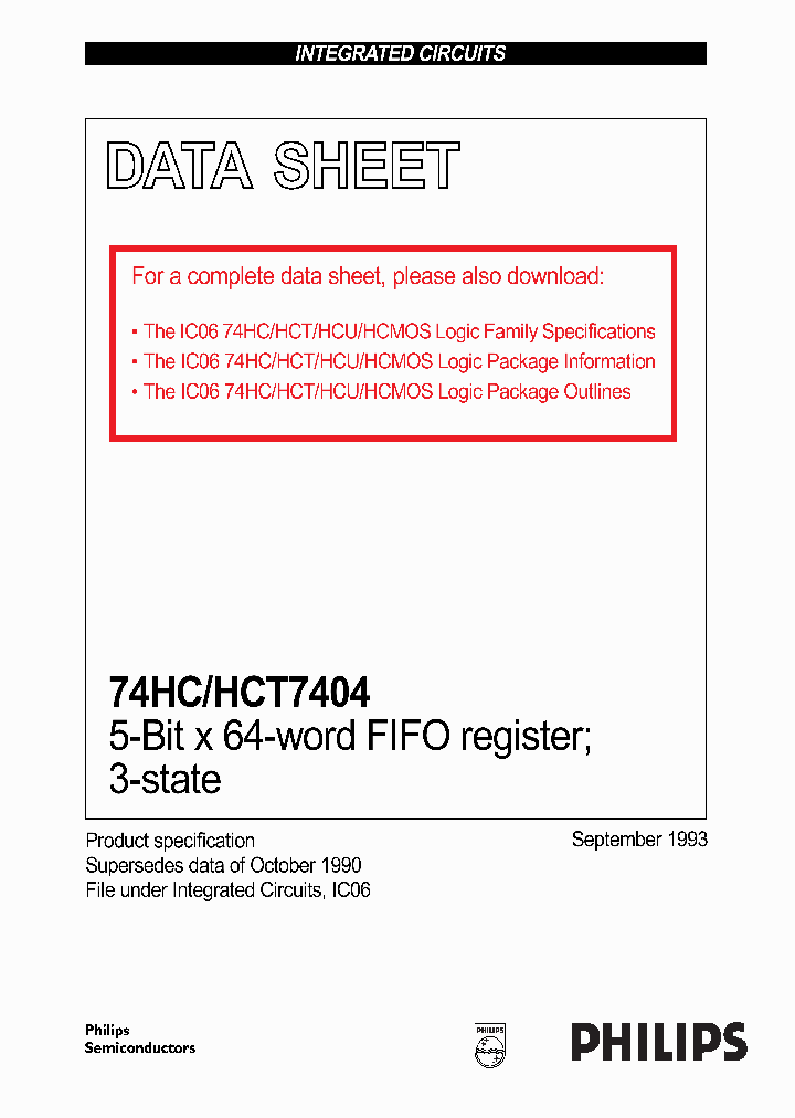 74HC7404_178842.PDF Datasheet