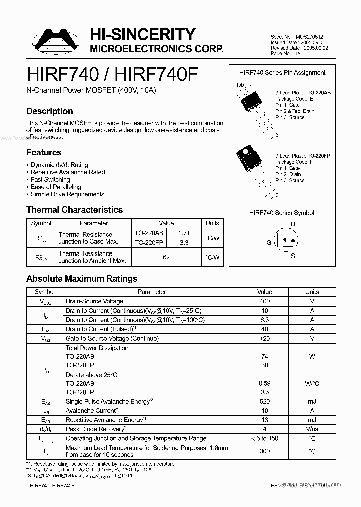 HIRF740_158650.PDF Datasheet