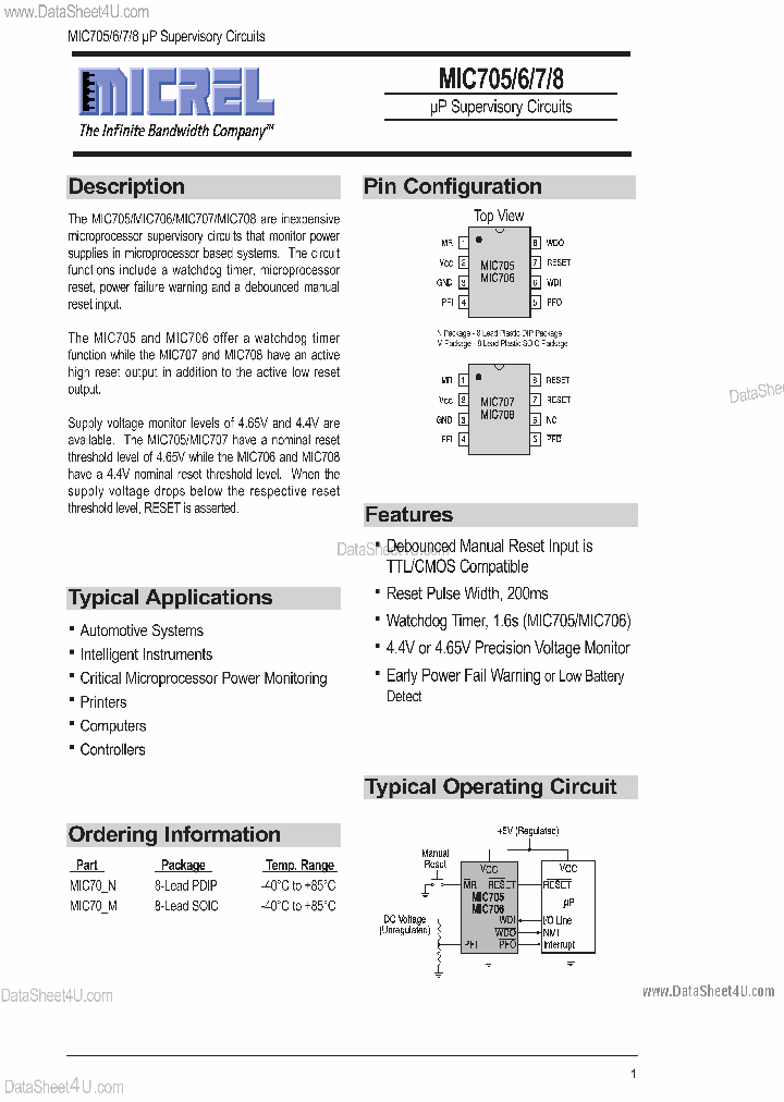 MIC705_158842.PDF Datasheet