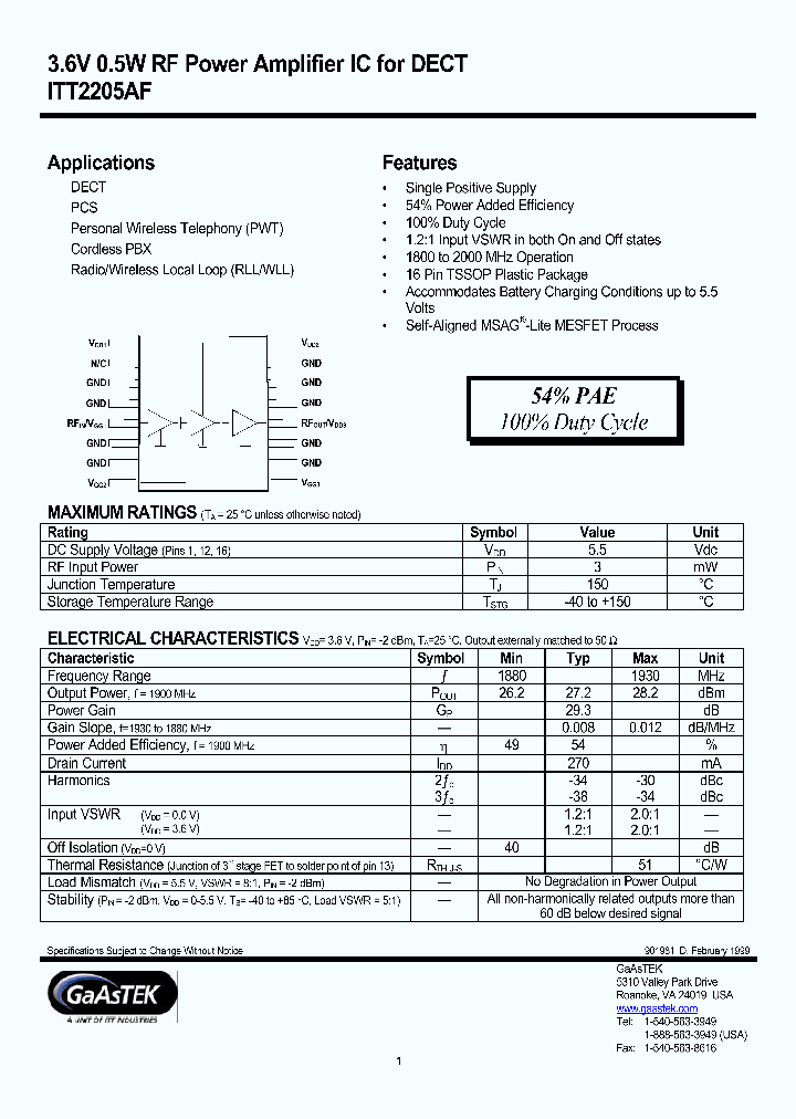ITT2205AF_195715.PDF Datasheet