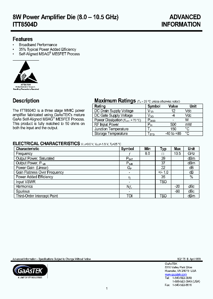 ITT8504D_195751.PDF Datasheet