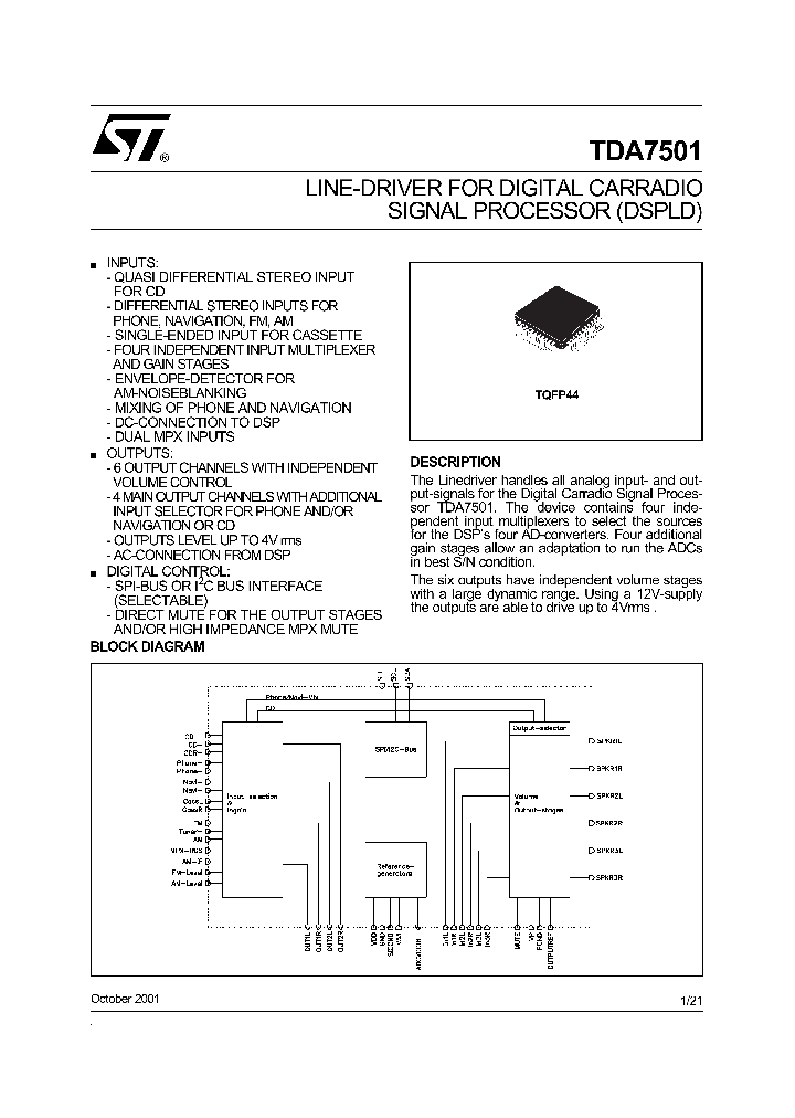 TDA7501_171836.PDF Datasheet
