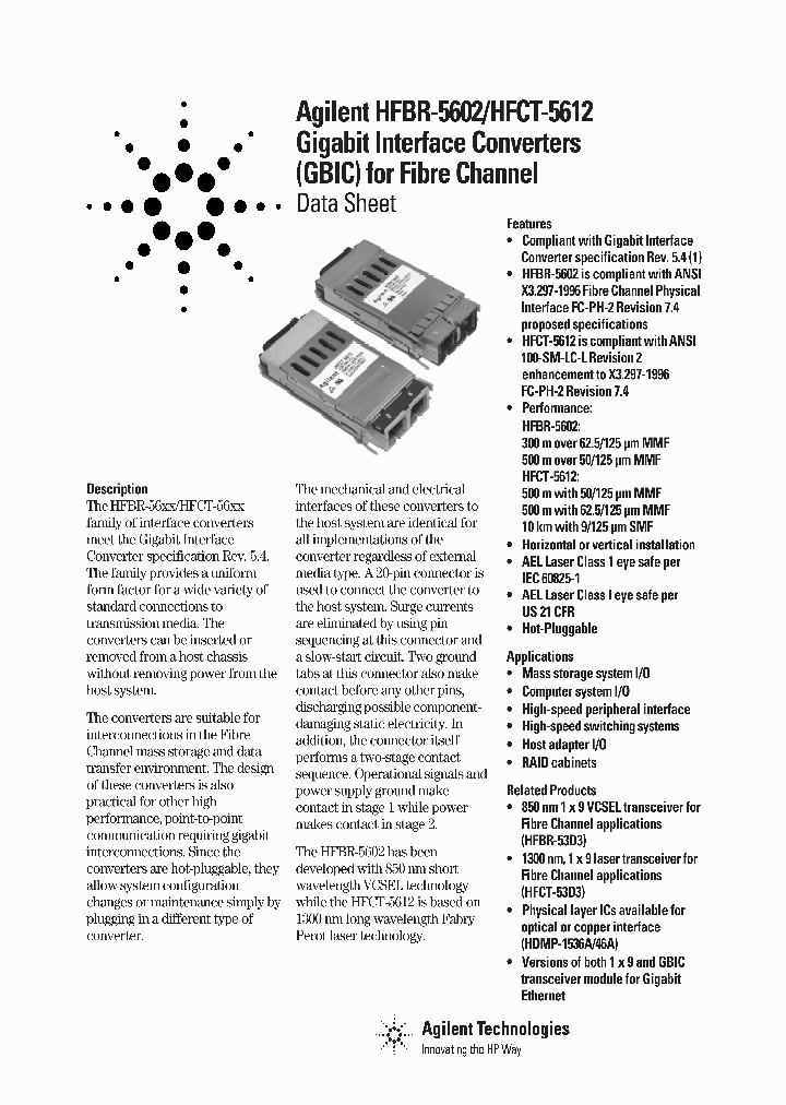 HFBR-5602_172230.PDF Datasheet