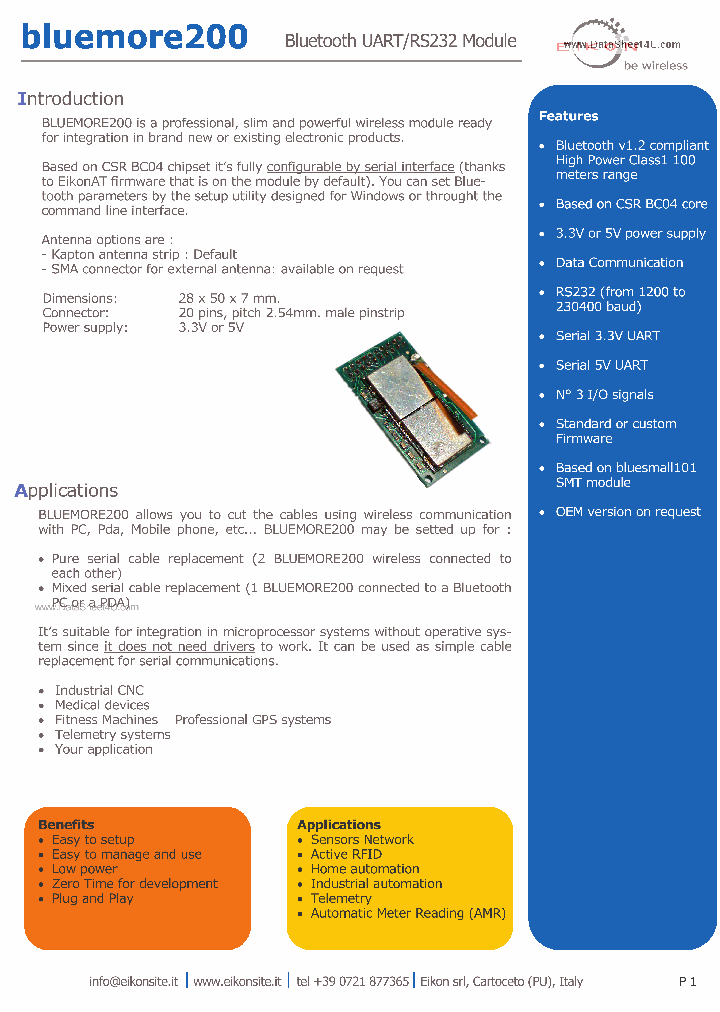 BLUEMORE200_159670.PDF Datasheet