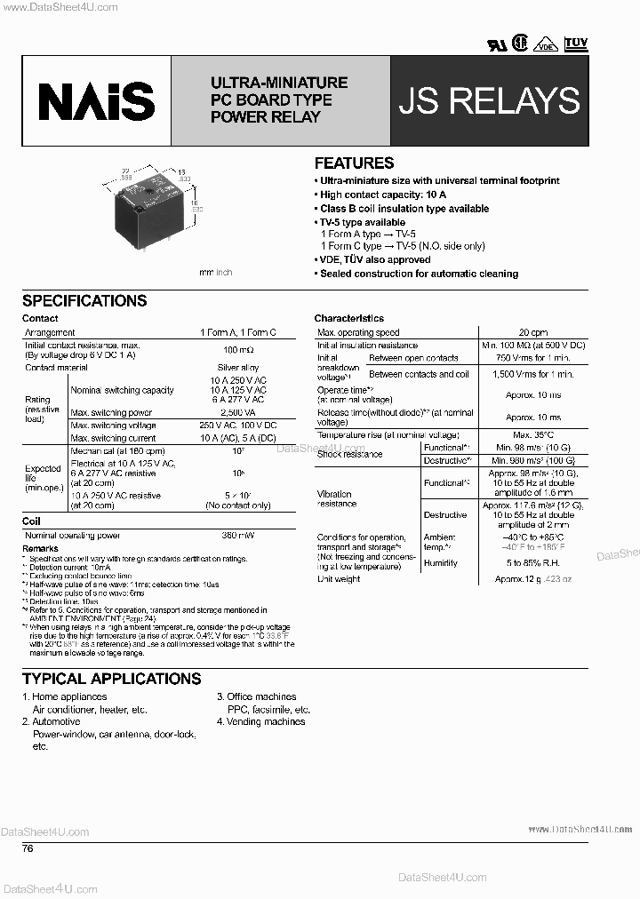 JS1-12V_159077.PDF Datasheet