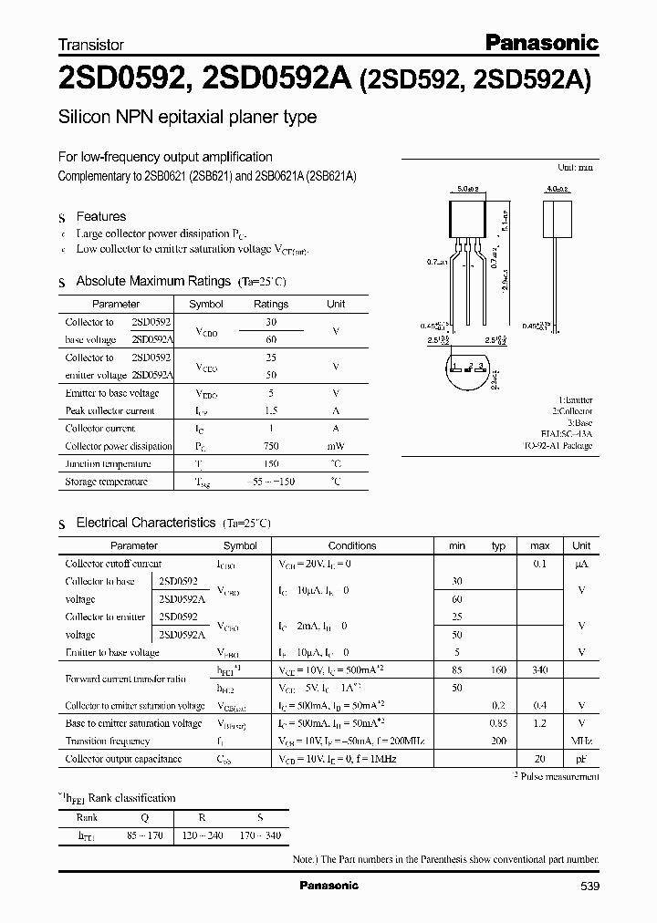 2SD0592_178642.PDF Datasheet
