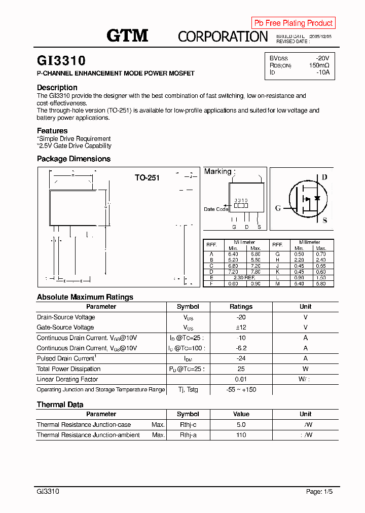 GI3310_192799.PDF Datasheet