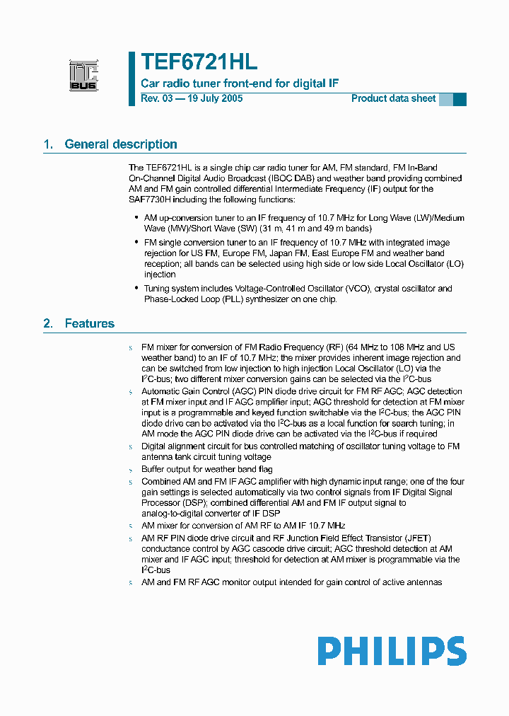 TEF6721HL_160444.PDF Datasheet
