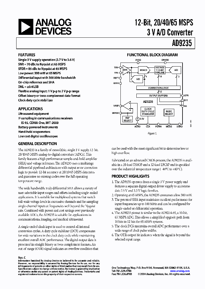 AD9235-20PCB_181977.PDF Datasheet