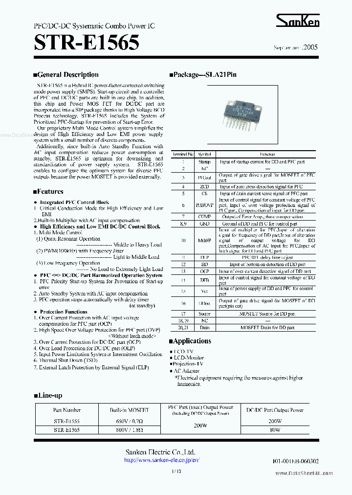 STR-E1565_163338.PDF Datasheet