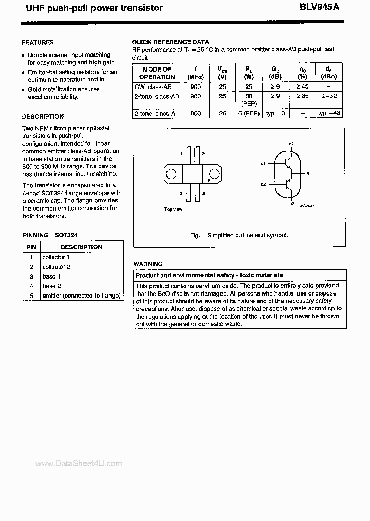 BLV945A_163126.PDF Datasheet