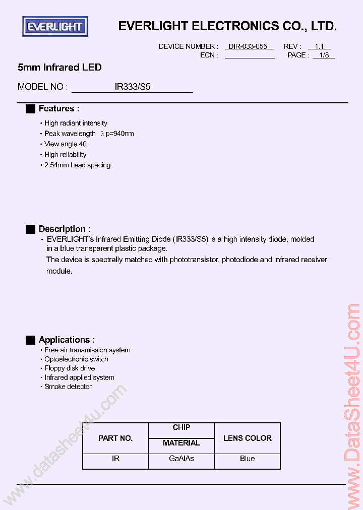 IR333S5_164162.PDF Datasheet