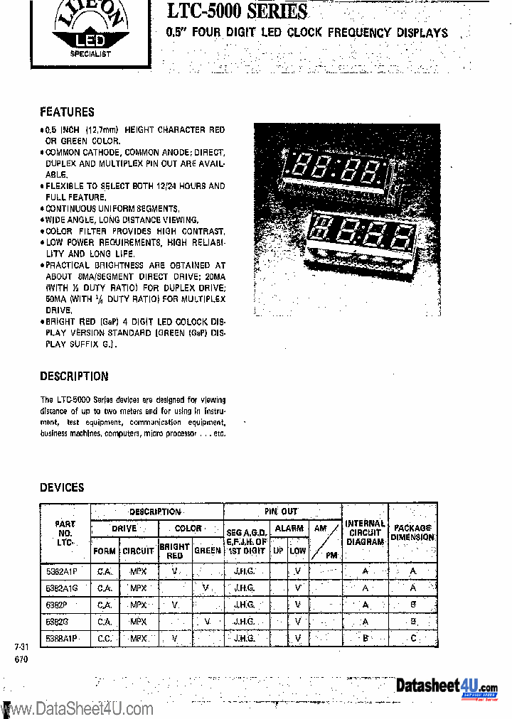 LTC-5000_169310.PDF Datasheet