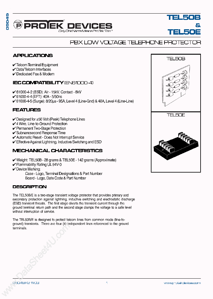 TEL50B_176507.PDF Datasheet