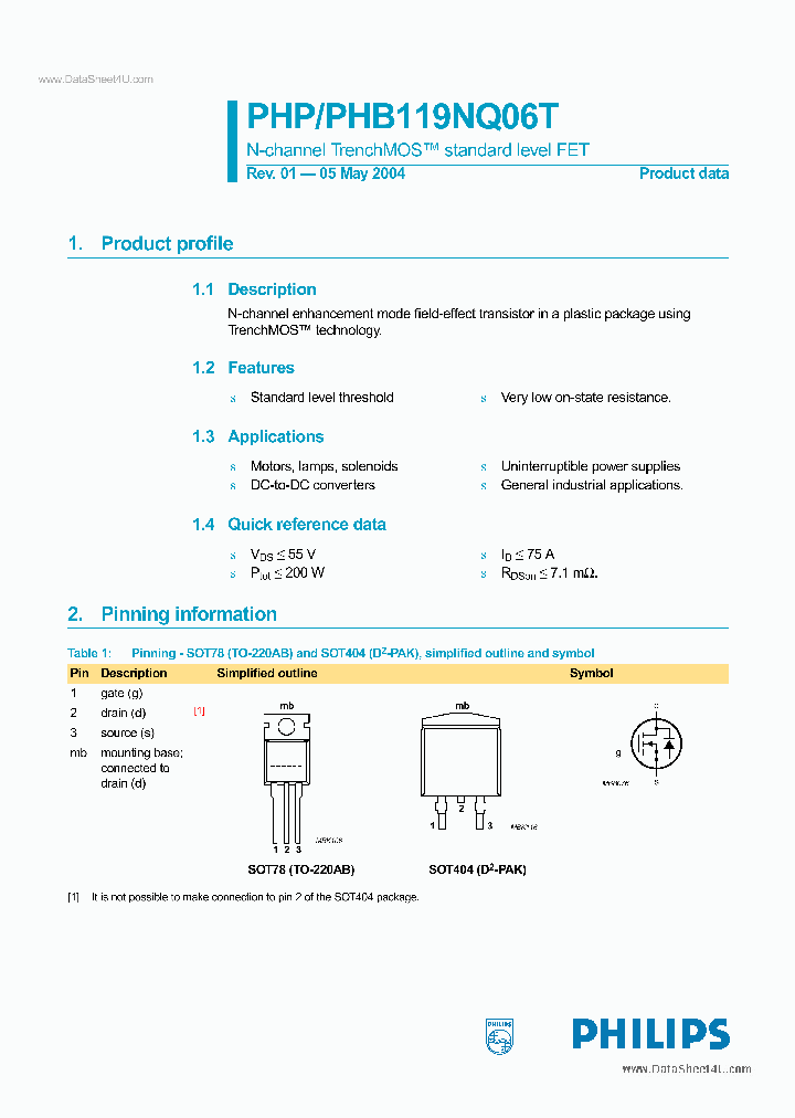 PHP119NQ06T_176853.PDF Datasheet