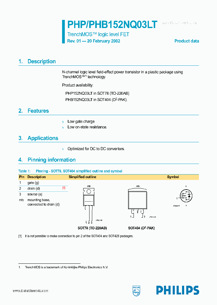PHP152NQ03LT_176869.PDF Datasheet