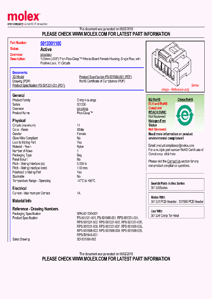 501330-1100_206109.PDF Datasheet