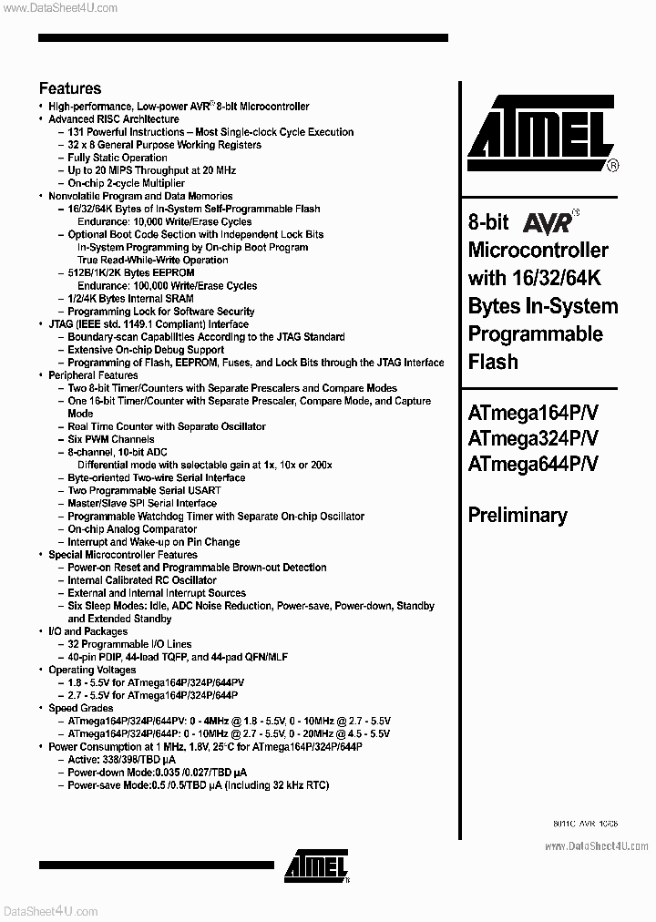 ATMEGA324P_179026.PDF Datasheet