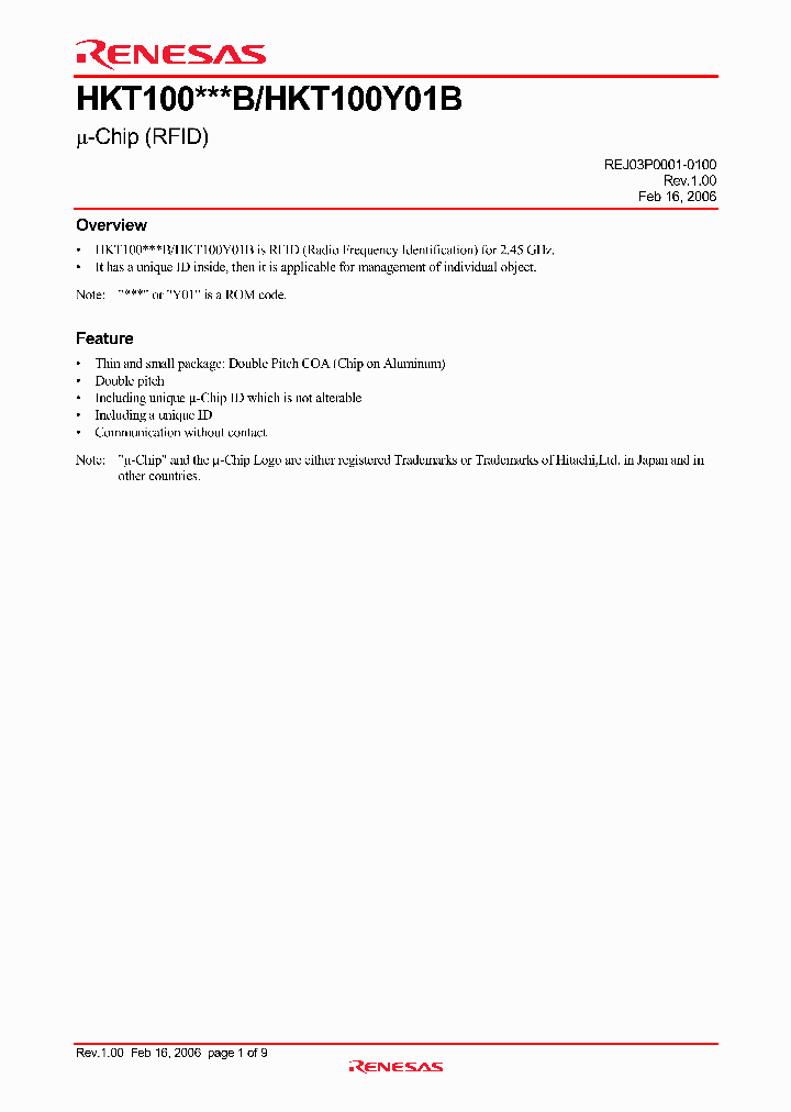 HKT100Y01B_222381.PDF Datasheet